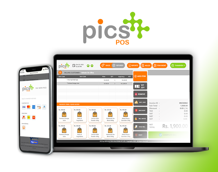 PiCS POS System Screen